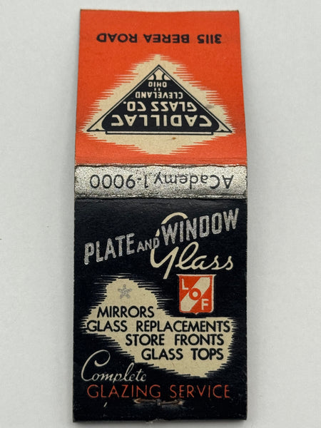 "Cadillac Glass Co" Cleveland, OH Vintage Feature Matchbook