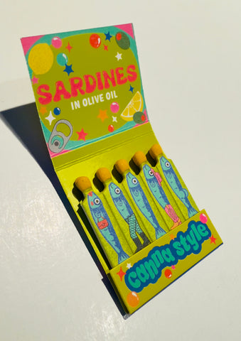 “Canna Style Sardines” Retro Feature Matchbook