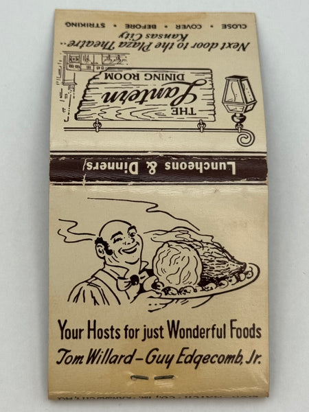 "The Lantern Dinning Room" Kansas City, MO Vintage Feature Matchbook