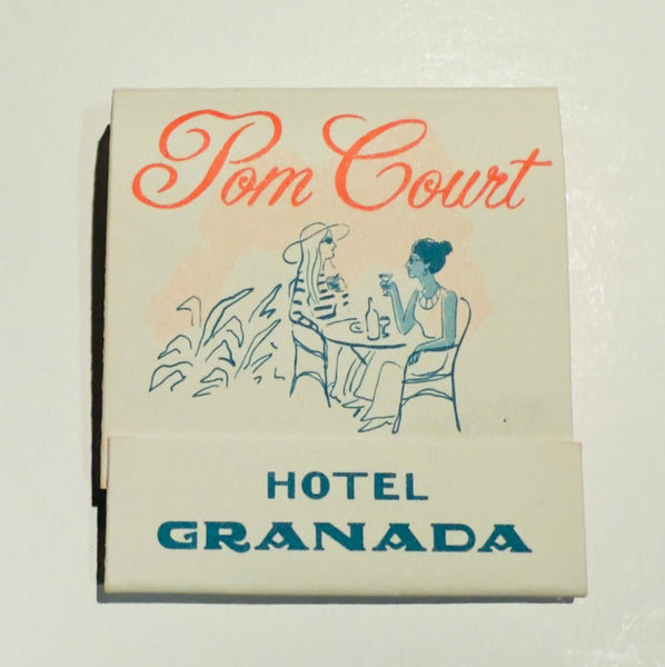 “Palm Court Hotel Granada” Retro Feature Matchbook