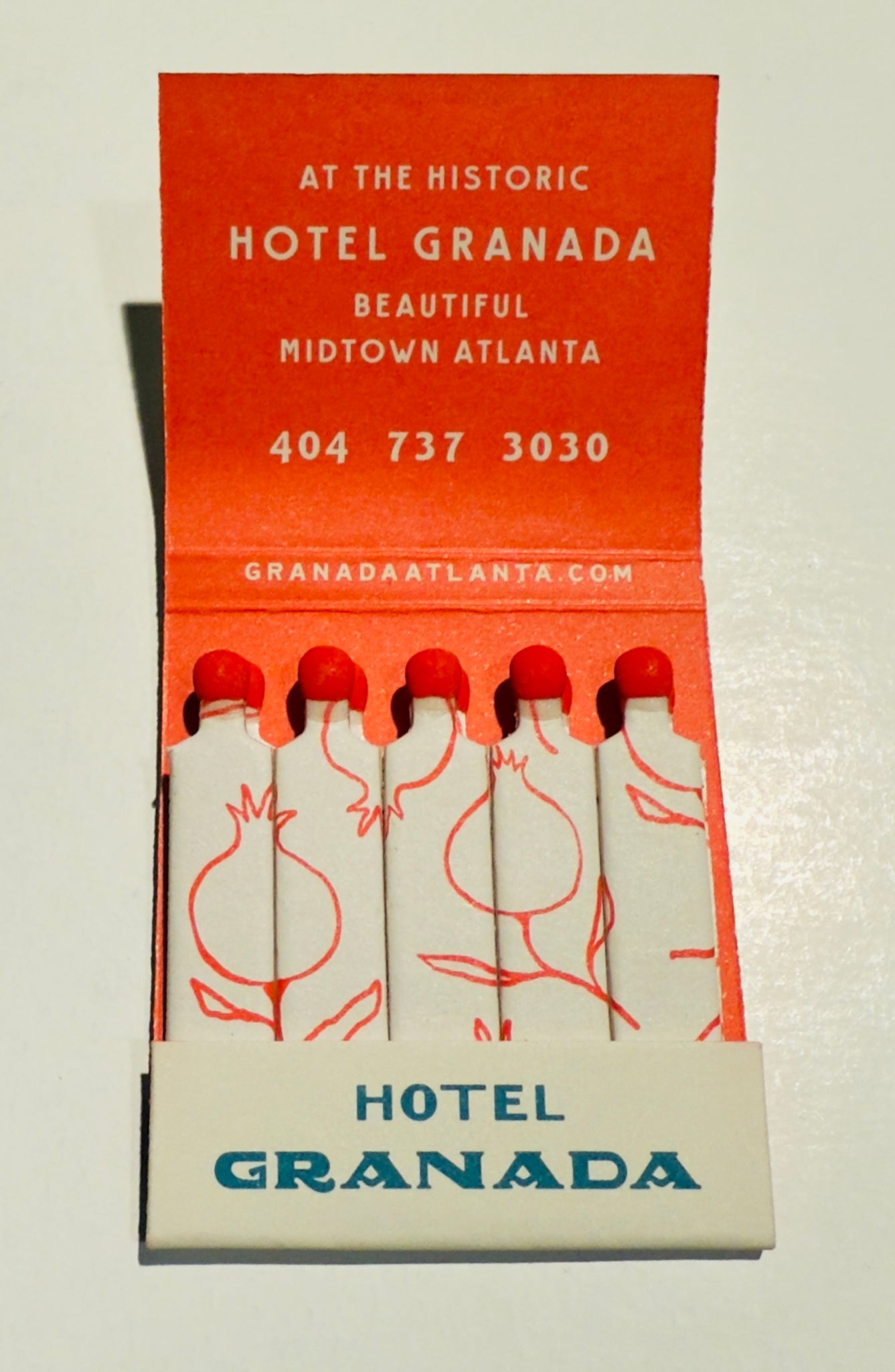 “Palm Court Hotel Granada” Retro Feature Matchbook