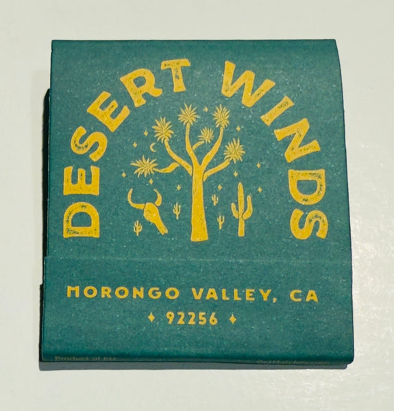 “Desert Winds” Morongo Valley, CA Retro Feature Matchbook