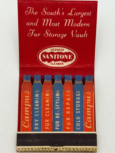 "Campus" Houston, TX Vintage Feature Matchbook