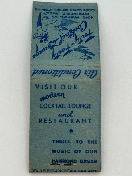 "Forty-Forty Cocktail Lounge" Roslindale, MA Vintage Feature Matchbook