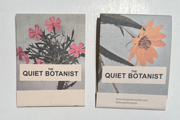 “The Quiet Botanist” Designs C & D Lot of 2 GIANT Retro Feature Matchbooks