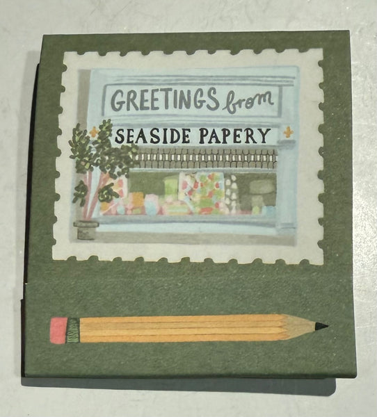 “Seaside Papery” Retro Feature Matchbook