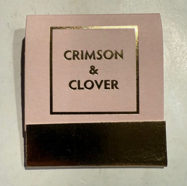 “Crimson & Clover” Retro Feature Matchbook