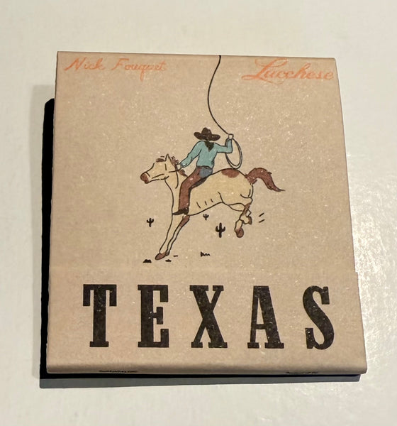 “Nick Fouquet Lucchese Texas” Retro Feature Matchbook