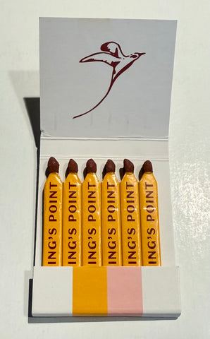 “Cambridge Beaches” Bermuda 12 Strike Retro Feature Matchbook
