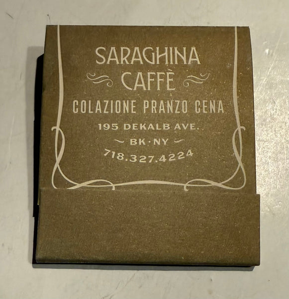 “Saraghina Caffe” Retro Feature Matchbook