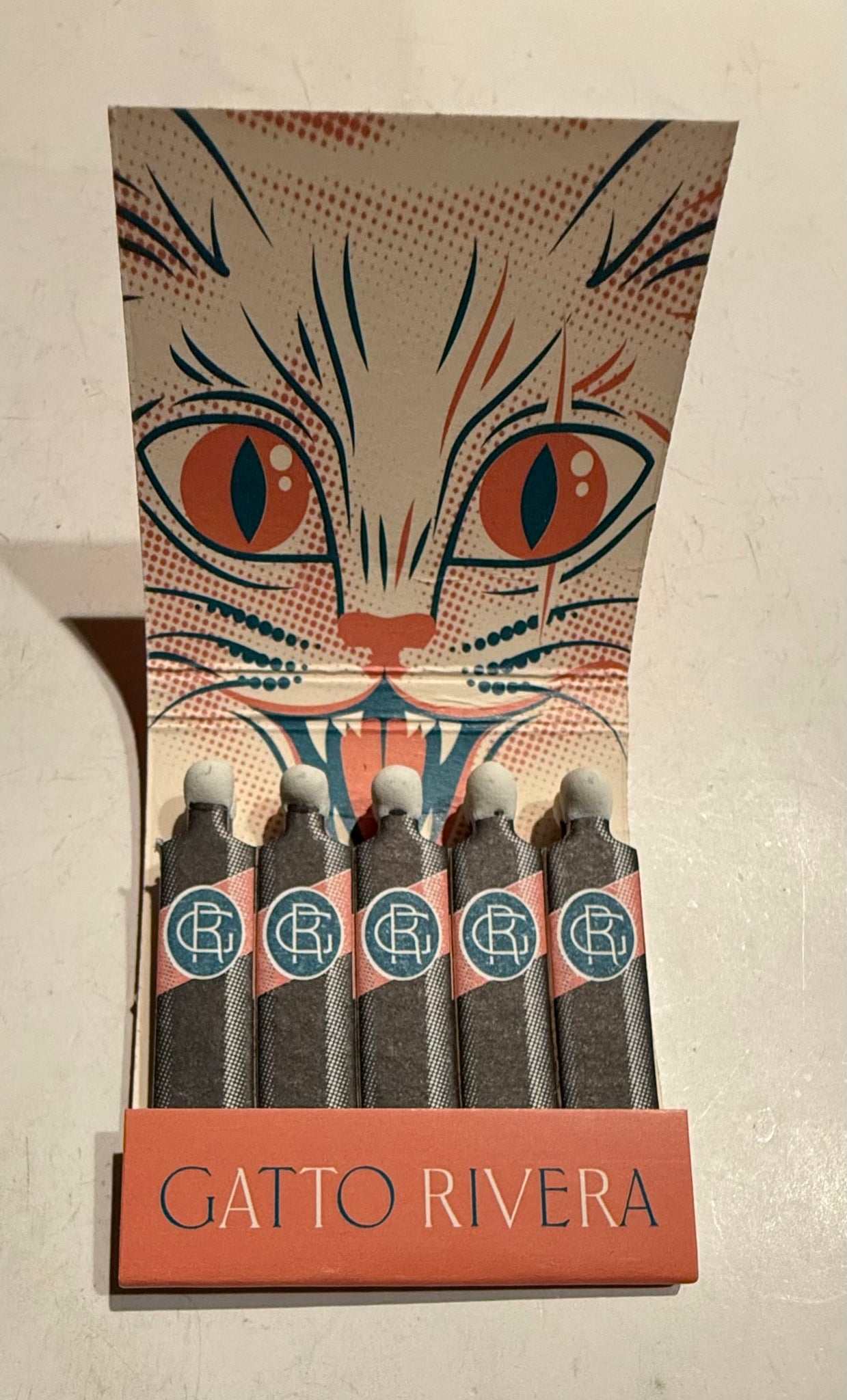 “Gato Rivera” Retro Feature Matchbook