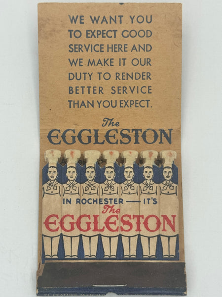 "The Eggleston" Rochester, NY Vintage Feature Matchbook