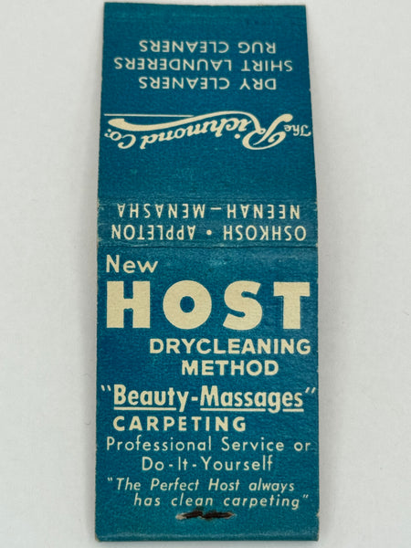 "The Richmond Co" Oshkosh, MN Vintage Feature Matchbook