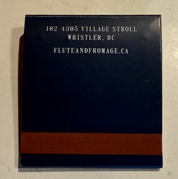 “Flute & Fromage” Retro Feature Matchbook