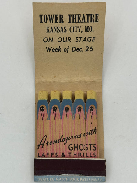 "Time of Your Life / Tower Theater" Kansas City, MO Vintage Feature Matchbook