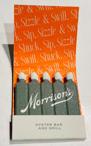 “Morrison’s Oyster Bar" Sydney, Australia Retro Feature Matchbook