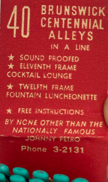 "Recreation Center" Saginaw, MI Vintage Feature Matchbook