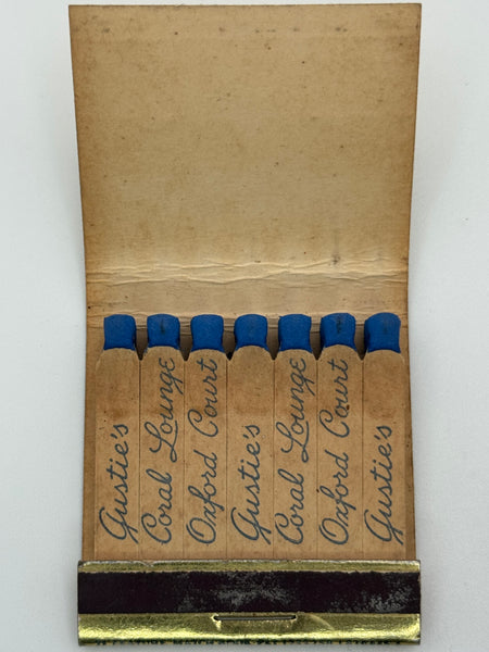 "Gustie’s Restaurant" Cambridge, MA Vintage Feature Matchbook