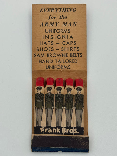 "Frank Bros" San Antonio, TX Vintage Feature Matchbook