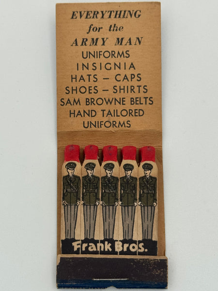 "Frank Bros" San Antonio, TX Vintage Feature Matchbook