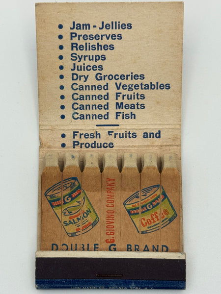 "G. Giovino Company" Boston, MA Vintage Feature Matchbook