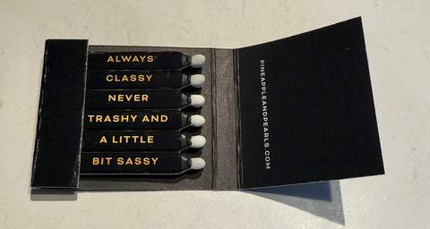 “Pineapple & Pearls Always Classy…” Retro Feature Matchbook