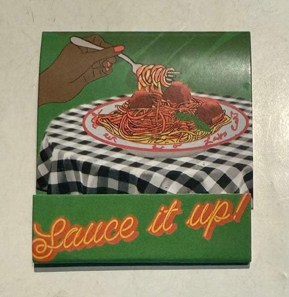 “SMO Handmade Pasta Sauce” Retro Feature Matchbook