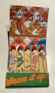 “SMO Handmade Pasta Sauce” Retro Feature Matchbook