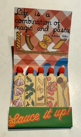“SMO Handmade Pasta Sauce” Retro Feature Matchbook