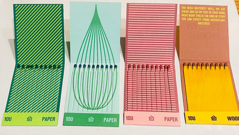 “HOUSEPLANT” Giant Retro Feature Matchbooks - Full Set (4)