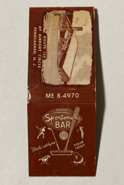 "Sportsman's Bar" Pennsauken, NJ Vintage Feature Matchbook