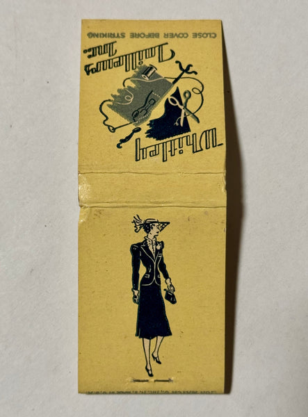 "Whitley Tailleurs Inc" Vintage Feature Matchbook