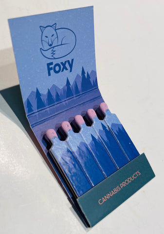 “Foxy Cannabis Products" Retro Feature Matchbook