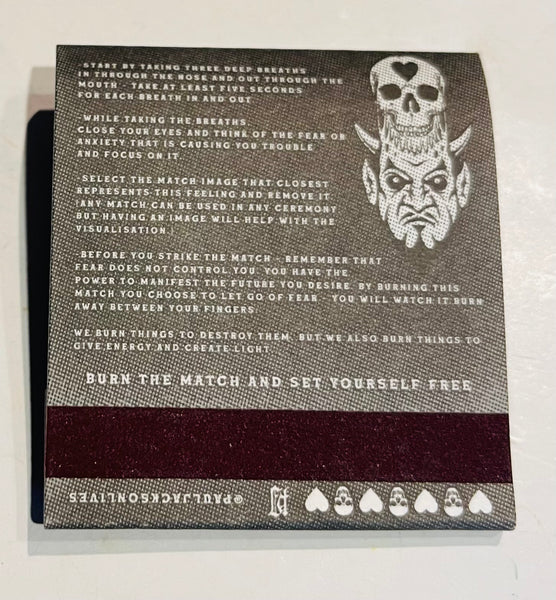 “Paul Jackson - Burn Your Demons” Artist's Design Retro Feature Matchbook