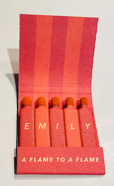 “Gatherings by Emily” Retro Feature Matchbook