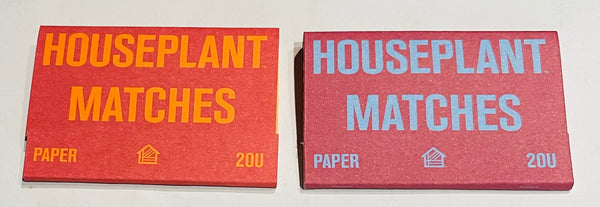 “Houseplant Matches” 2 Pack of Retro Feature Matchbooks