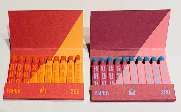 “Houseplant Matches” 2 Pack of Retro Feature Matchbooks