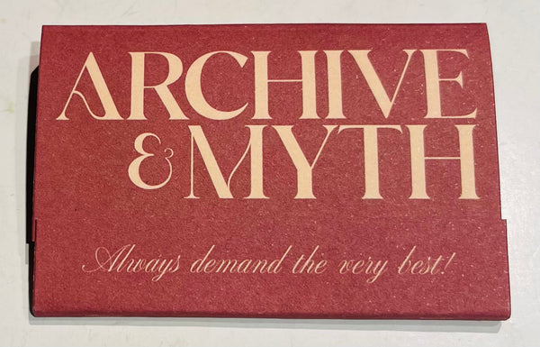 “Archive & Myth” London, England Retro Feature Matchbook