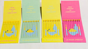 “Le Mone” 4 Pack of Giant Retro Feature Matchbooks (Full Set)