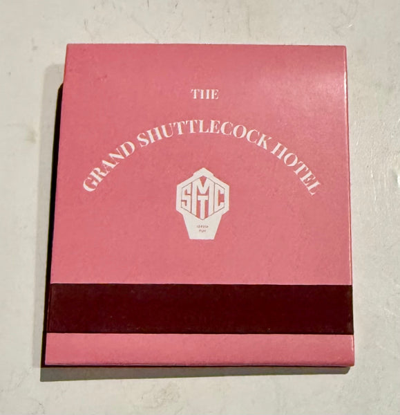 “Grand Shuttlecock Hotel” Retro Feature Matchbook