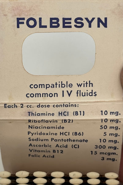 "Lederle / Folbesyn" Vintage Feature Matchbook with a Knot-Hole Cover!