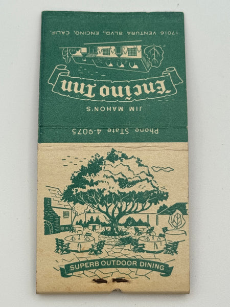 "Encino Inn / Hunt Room" Encino, CA Vintage Feature Matchbook