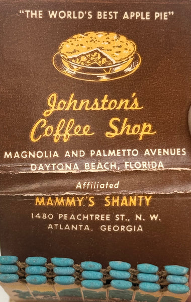 "Johnson’s Coffee Shop" Daytona Beach, FL Vintage Feature Matchbook