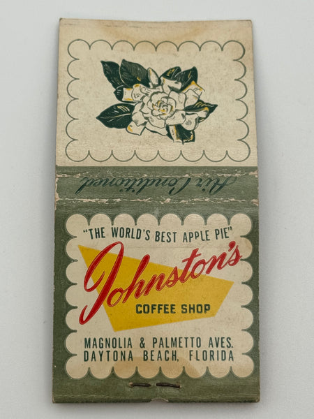 "Johnson’s Coffee Shop" Daytona Beach, FL Vintage Feature Matchbook