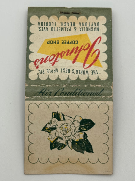 "Johnson’s Coffee Shop" Daytona Beach, FL Vintage Feature Matchbook