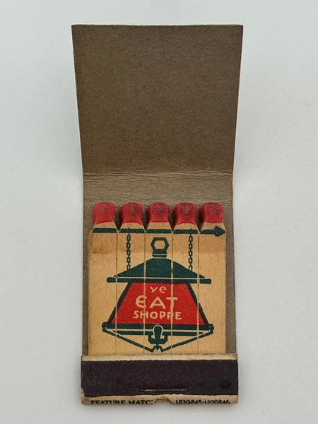 "Ye Eat Shoppe" NYC, NY Vintage Feature Matchbook