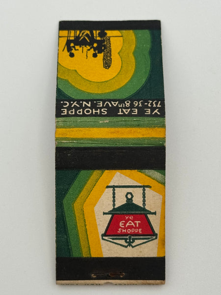 "Ye Eat Shoppe" NYC, NY Vintage Feature Matchbook