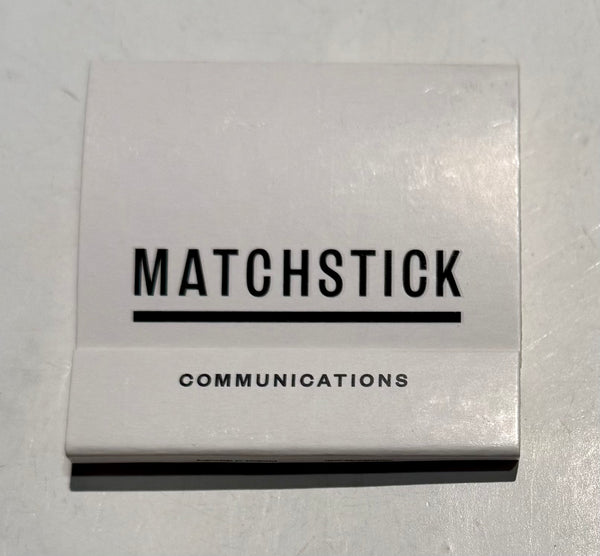 “Matchstick Communications” Retro Feature Matchbook