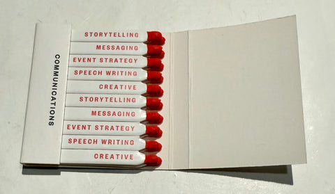 “Matchstick Communications” Retro Feature Matchbook