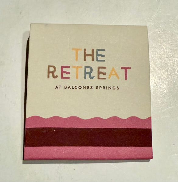 “The Retreat” Retro Feature Matchbook